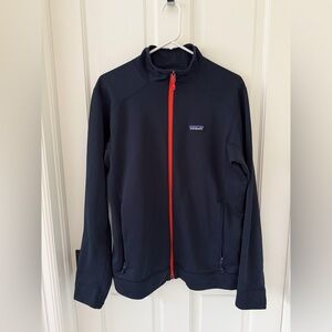 Patagonia Men’s Crosstrek Jacket Navy w/ Orange Accent